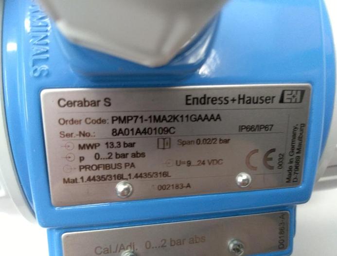Drucktransmitter Cerabar S, PMP71-1MA2K11GAAAA , Endress und Hauser, Eex, neu