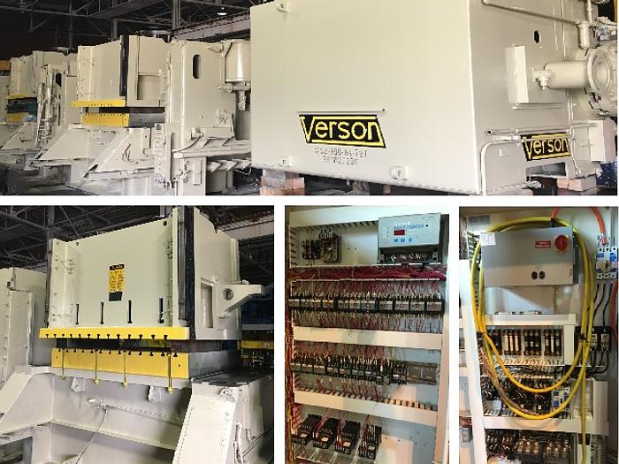 800 ton Verson 84"x72" Used Stamping Press