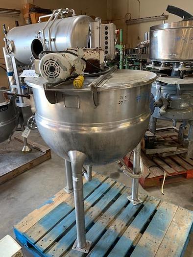 Used Hamilton 60 gal Stainless Steel Jacketed Mix Kettle