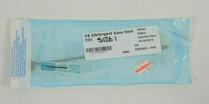 Used MEDLINE MDS5227212 Laryngeal Mirror with Handle, Figure 0, 12 mm, KONIG