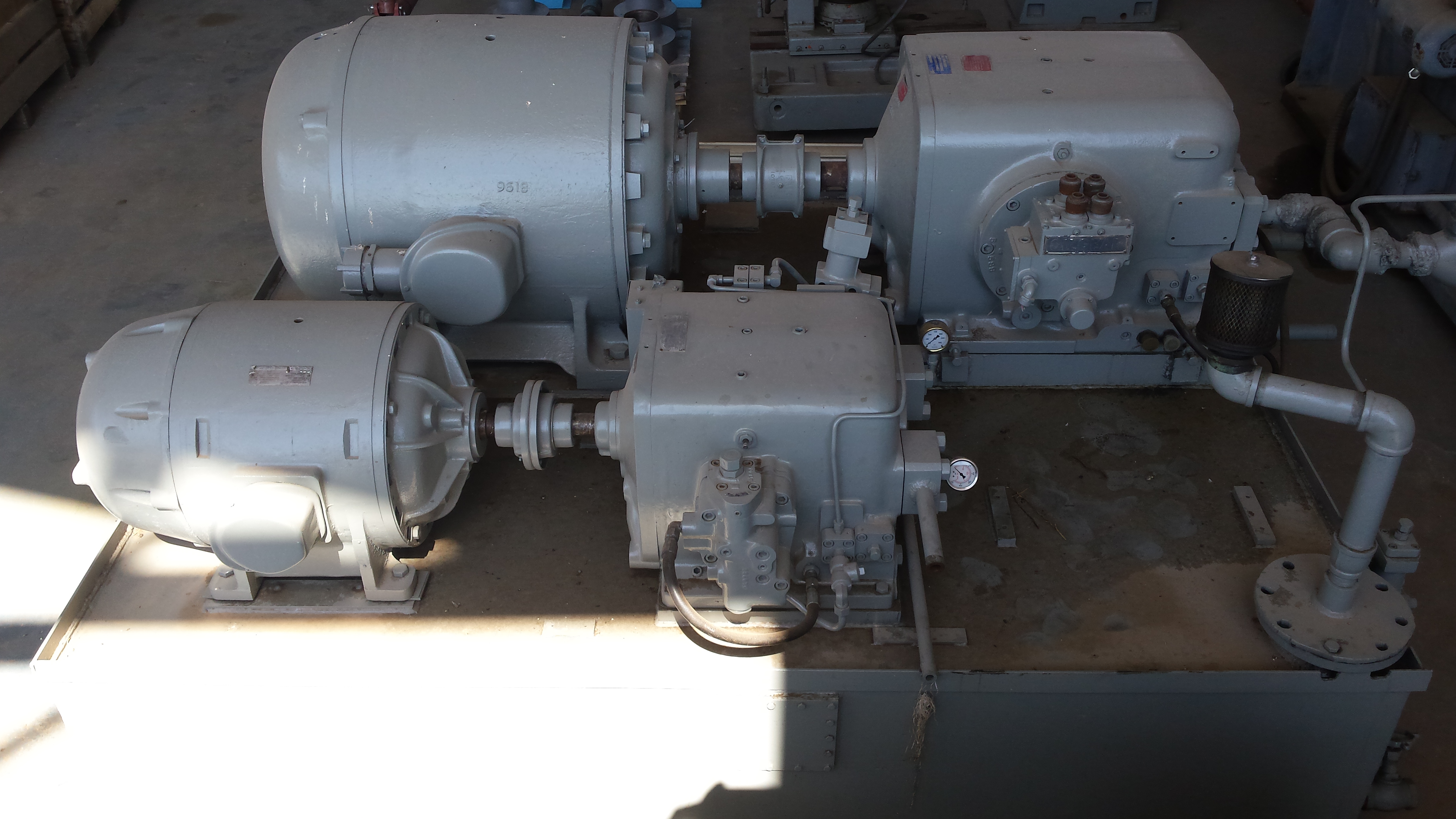 Used Used 160 HP Oilgear “D” Series Hydraulic Power Unit; With Reservoir