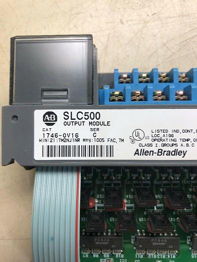 Used Allen Bradley 1746-OV16 Ser C-SLC 500-Output Module DC SINK