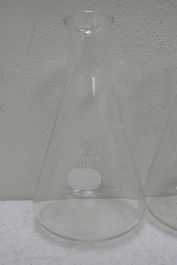 Used Lot of 5 Pyrex 5340 500mL Glass Filter Flasks