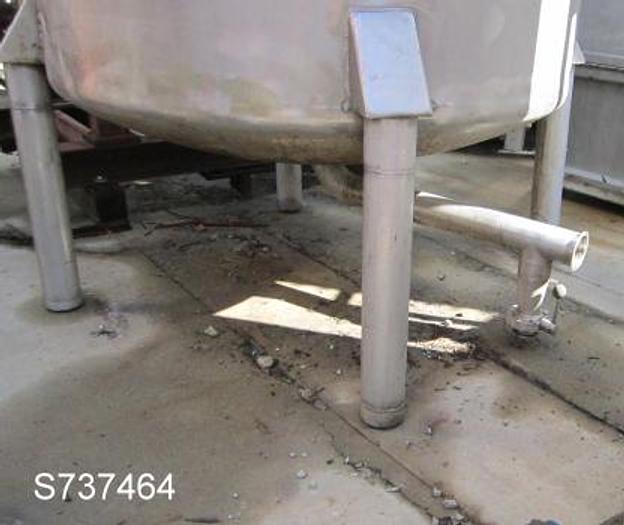 Used Tank, 650 Gallon, S/st, 4' x 87", No Nameplate #S737464