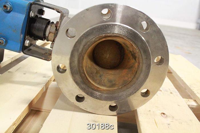 Used Marwin 5333R 4" Control Ball Valve (Stainless Steel) #30188