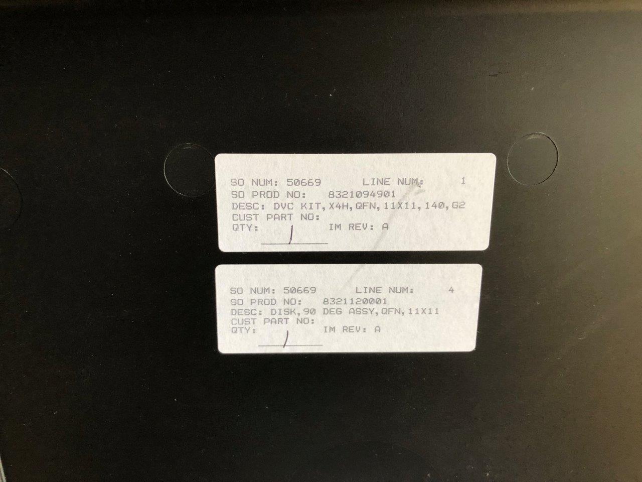 Used DELTA EDGE DE8000 TEST HANDLER KIT - Q-FPB - 140 MRQ 11x11x0.85-0001 QFN