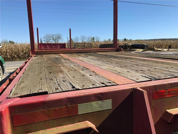 Used 2000 Fontaine Tandem-Axle Flat Bed Trailer - Red
