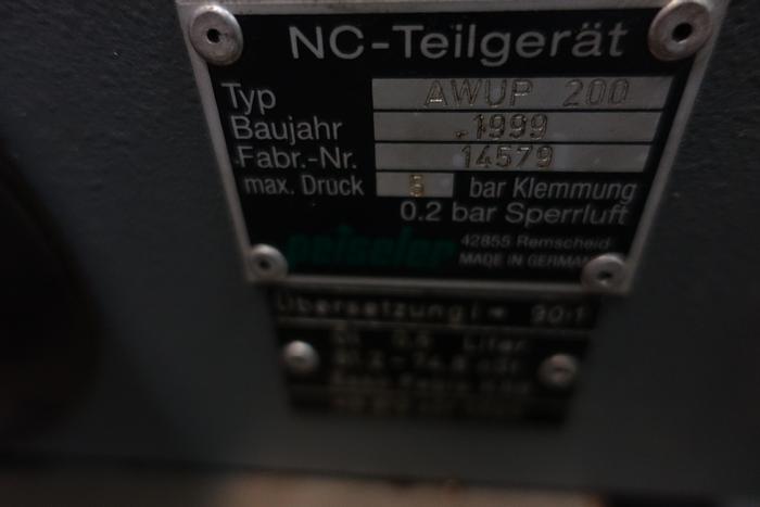 Gebraucht NC-Teilapparat / NC-Rundtisch PEISELER AWUP 200 - 4.Achse für CHIRON BAZ