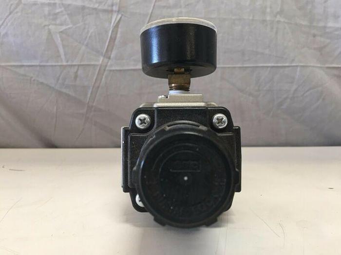 Used Pressure Regulation System w/ Norgren R22-405-RNMA, Dwyer Flow Meter & 316 Valve