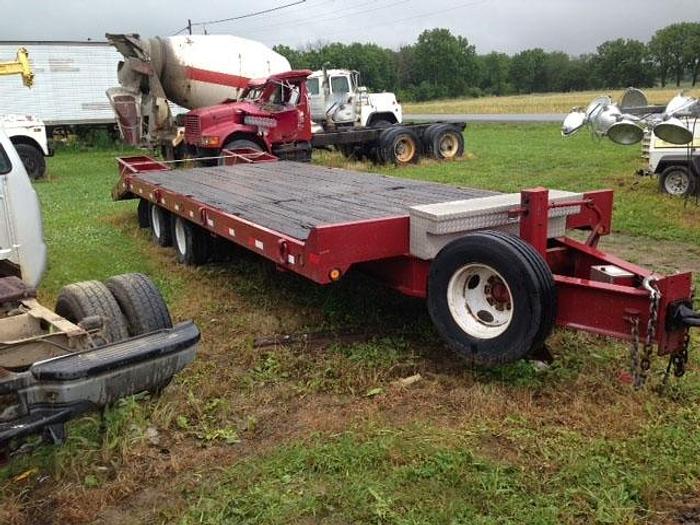 Used 2001 Townmaster T24 Flatbed Trailer