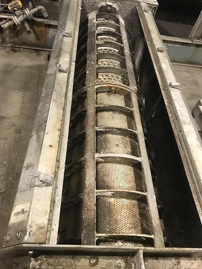 Used FKC MODEL SHX-400X2500l Screw Press S/S MFG. 2015