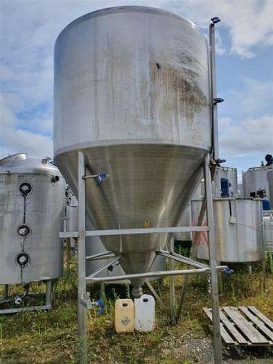Used 6,000 Litre Stainless Steel Conical Based Tank