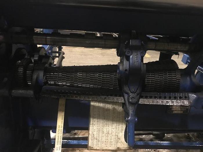 Used 62" BECK SINGLE ROTARY KNIFE SHEETER W/ OUTPUT CONVEYOR