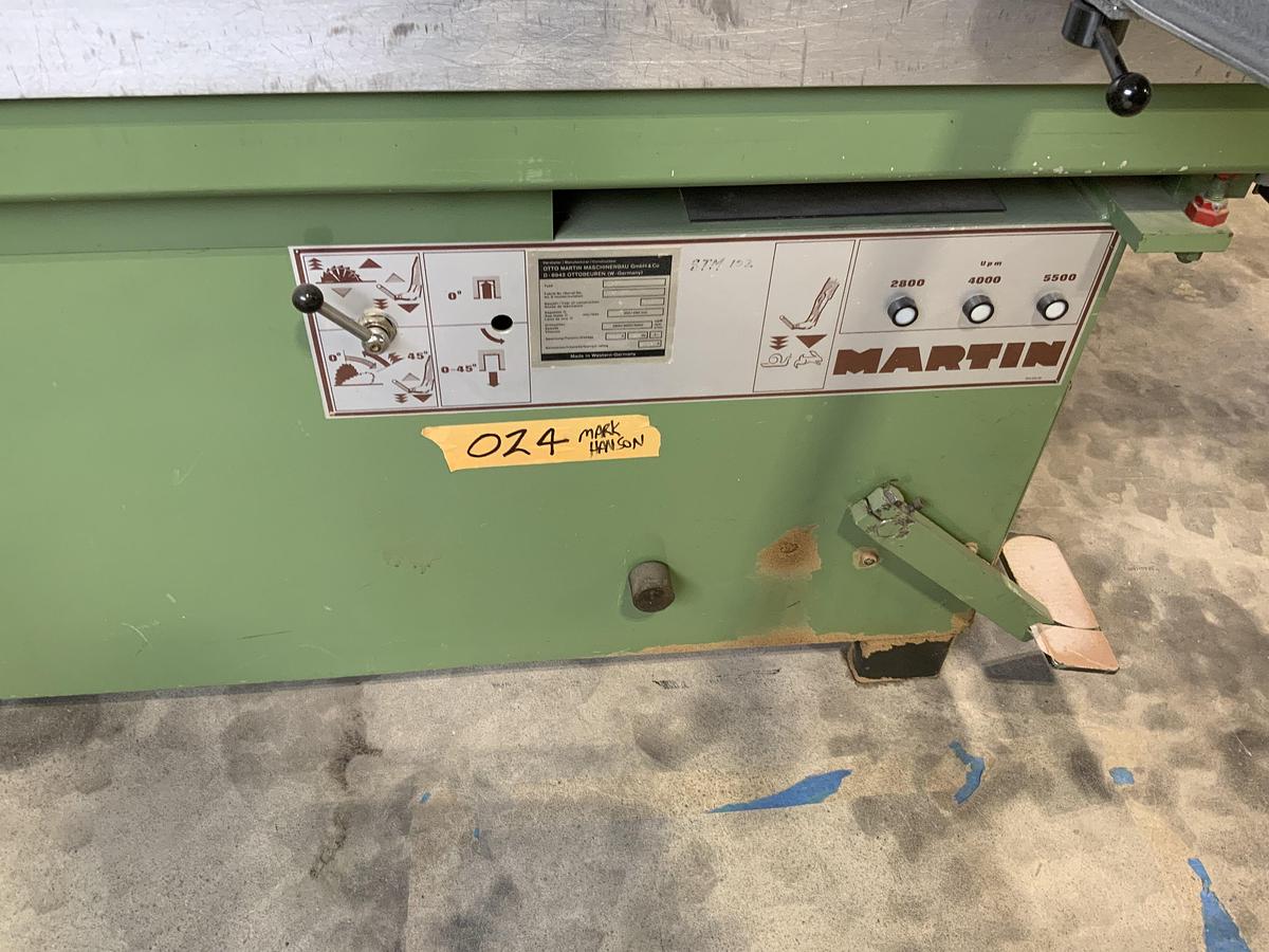 Used Martin STM 152 Sliding Table Saw – Premium German Build