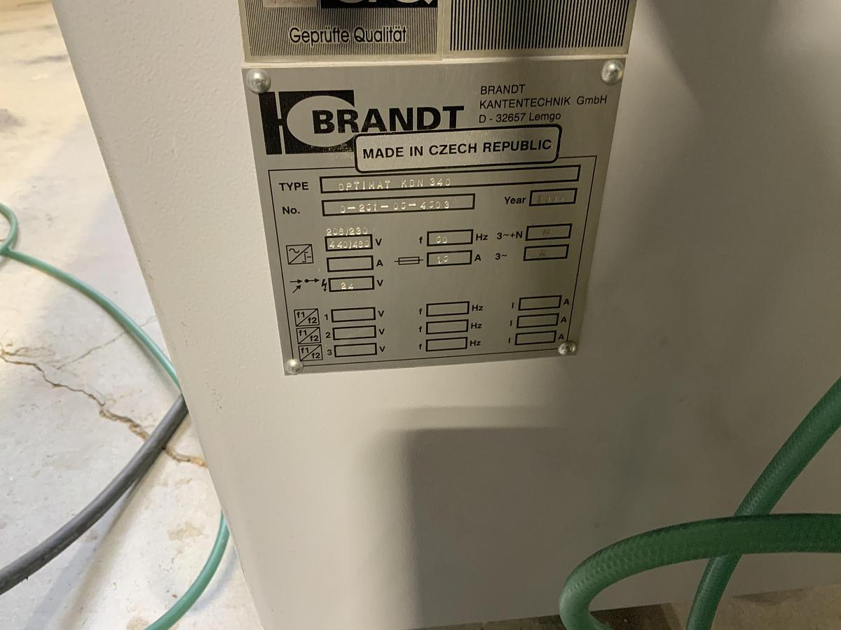 Used Brandt KDN340 Optimat Edgebander