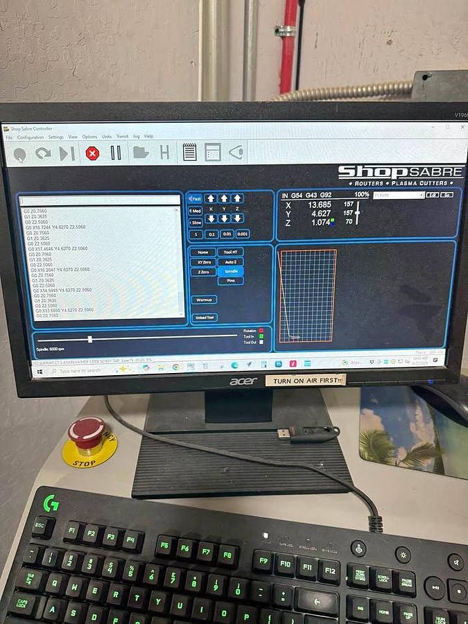 Used USED SHOP SABRE CNC ROUTER 408