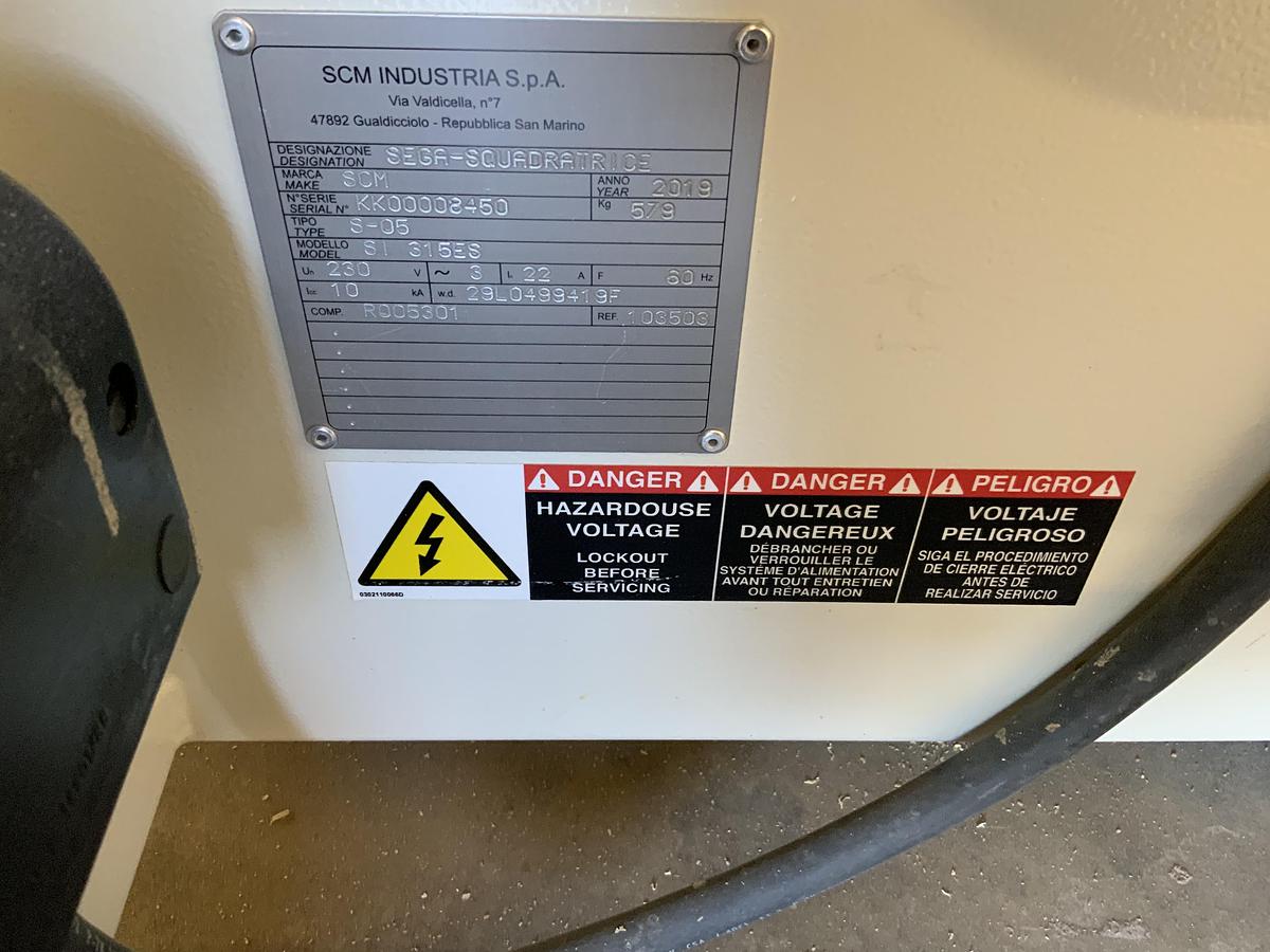 Used USED SCM SI315ES 8' Sliding Table Saw