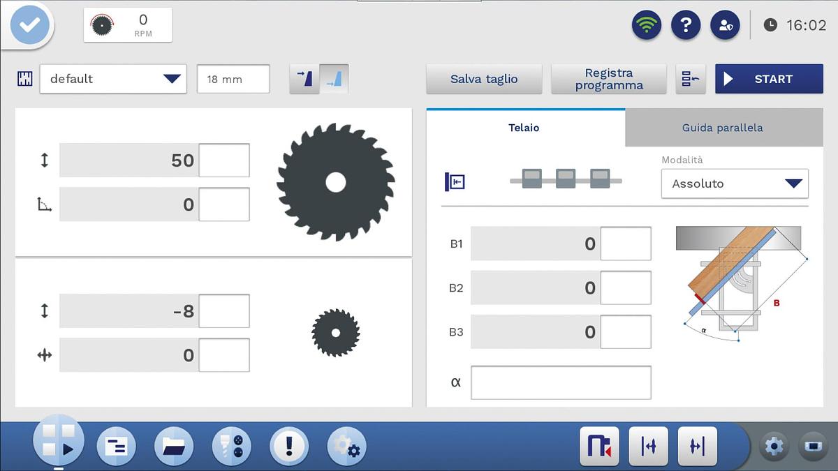 Sliding Table Saw Double Tilt 