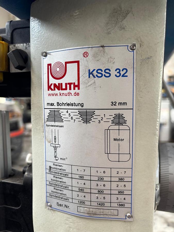 Usato TRAPANO A COLONNA KNUTH KSS 32