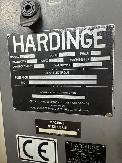 Used HARDINGE CONQUEST T 42 LATHE