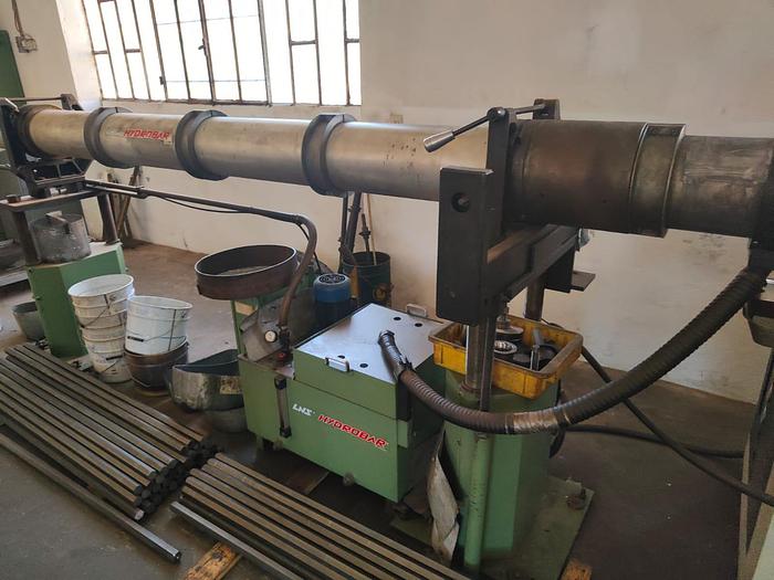 Used AVM Angelini Snupy Lathe + LNS HYDROBAR Bar Pusher