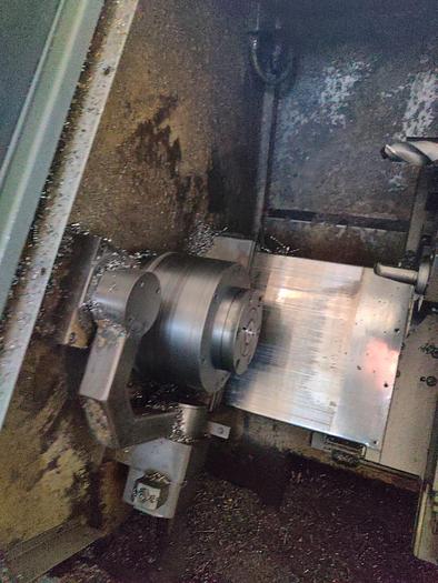 Used AVM Angelini Snupy Lathe + LNS HYDROBAR Bar Pusher