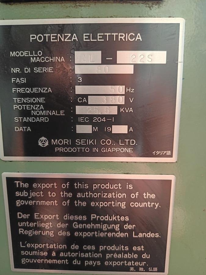 Usato TORNIO CNC MORI SEIKI AL-22S