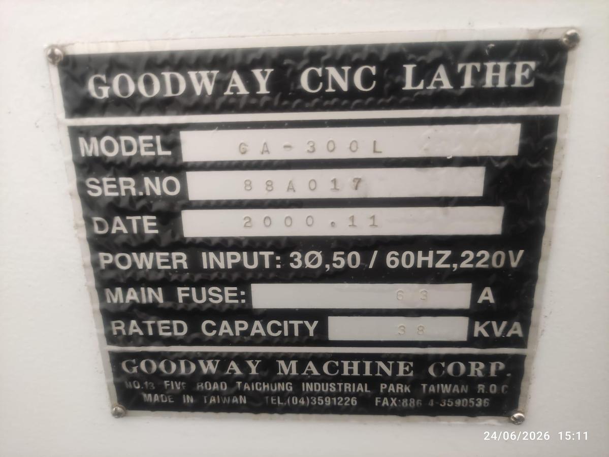 Usato TORNIO CNC GOODWAY GA 300 L