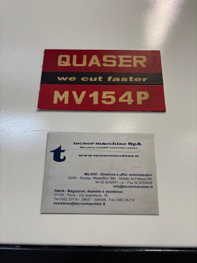 Usato CENTRO DI LAVORO VERTICALE QUASER MV154P CON 4 ASSE NIKKEI