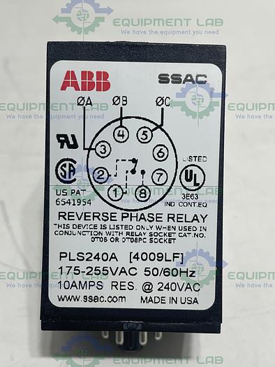 ABB SSAC  PLS240A Reversible Phase Relay 10 AMPS, 175-255VAC