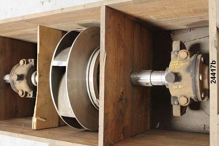 Used Warren 12DB18 Complete Running Assembly For Warren Pump, 19.5" Stainless Steel Impeller #24417