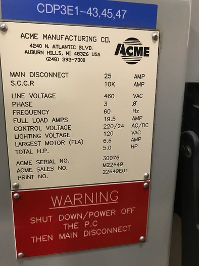 Used ACME POLISHING CELL WITH LR MATE 200iC ROBOT R30iA