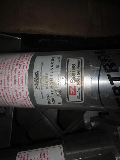 Used Pump, Booster, 1.5 Hp, 316 S/st, Webtrol, 1" (3) #S739238