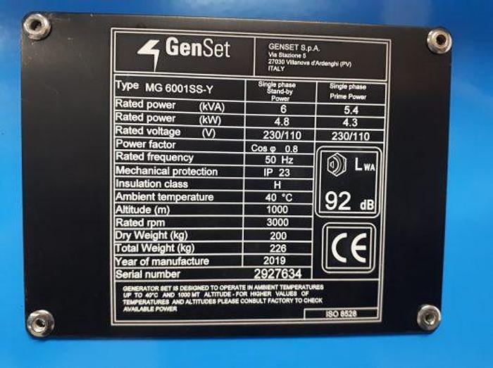 Genset MG 6001SS-Y