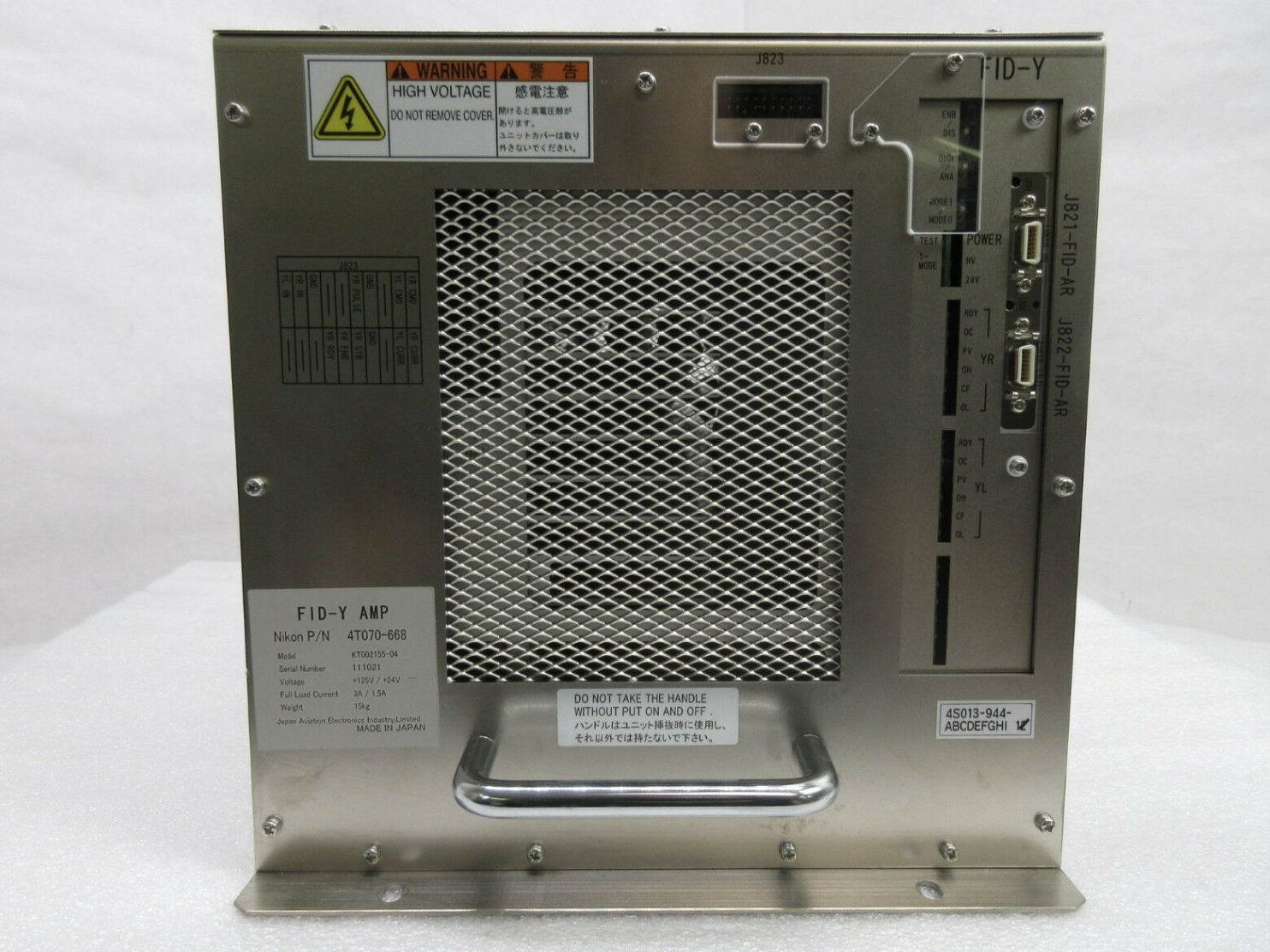 Used Nikon 4T070-668 FID-Y Amplifier KT002155-04 NSR-S620D ArF Immersion Scanner Used