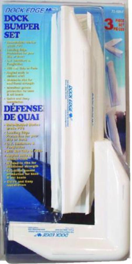 Dock Bumper Kit - One 12in. Corner and Two 18in. Straight Pieces - White