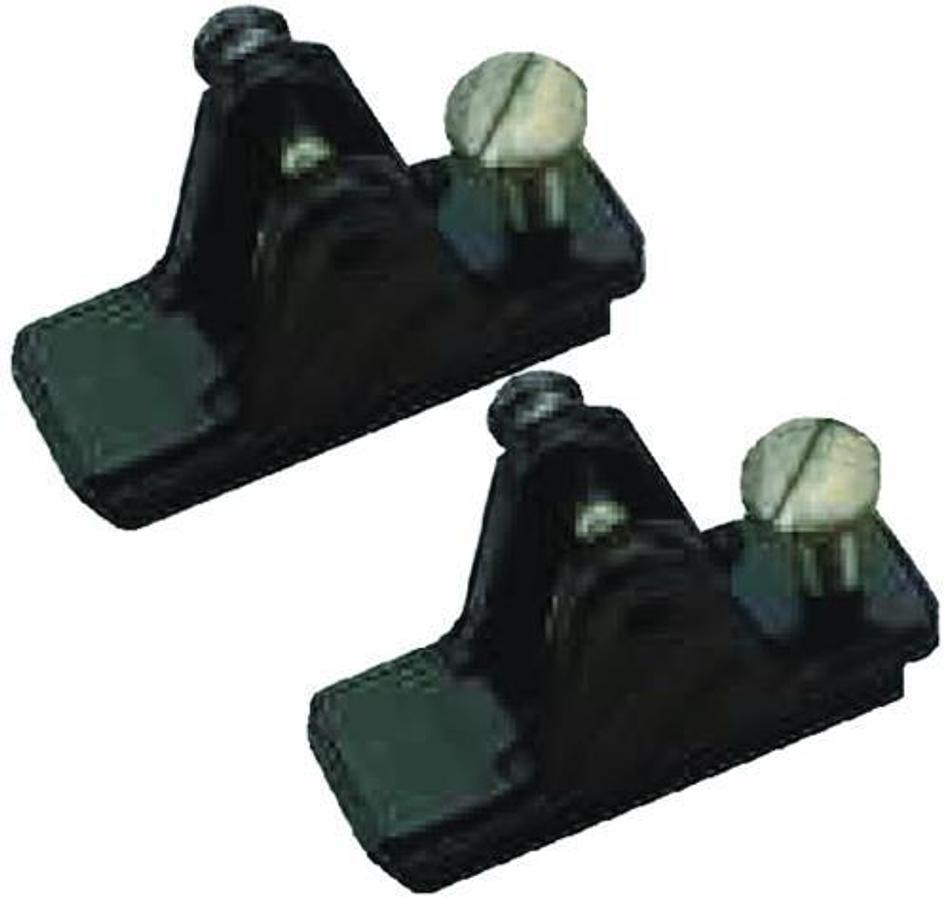 Locking Deck Hinge Slide - 2 7/16in.x7/8in. - Black