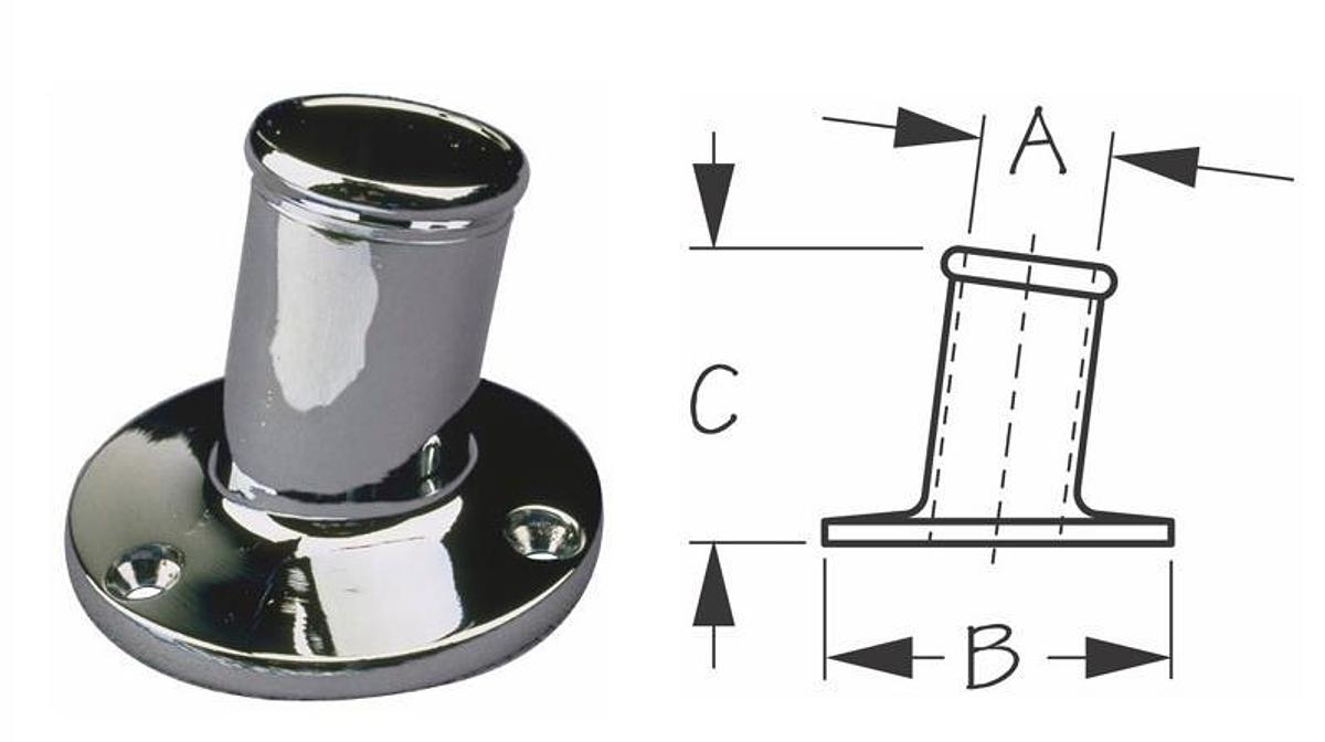 Flag Pole Socket - 1-1/4in.