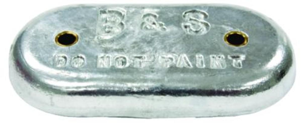 Oval Zinc W/2 Holes - 9in. x 4in.