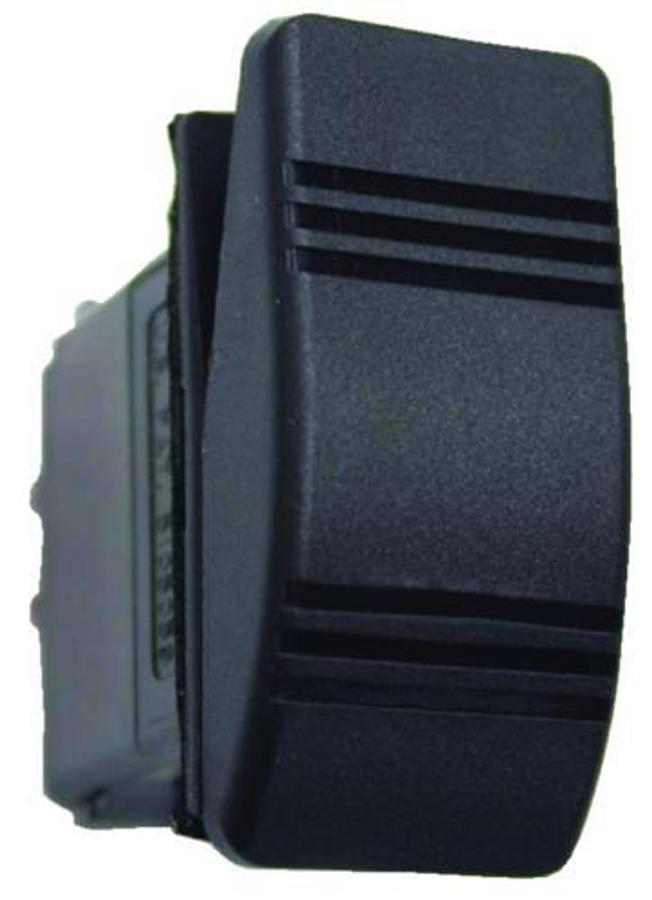 Weather Resistant On/Off/On Contra III Rocker Switch - SPDT - Black