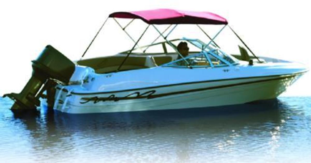 Bimini Top 3 Bow Frame Fabric - 54in.-60in. - Gray