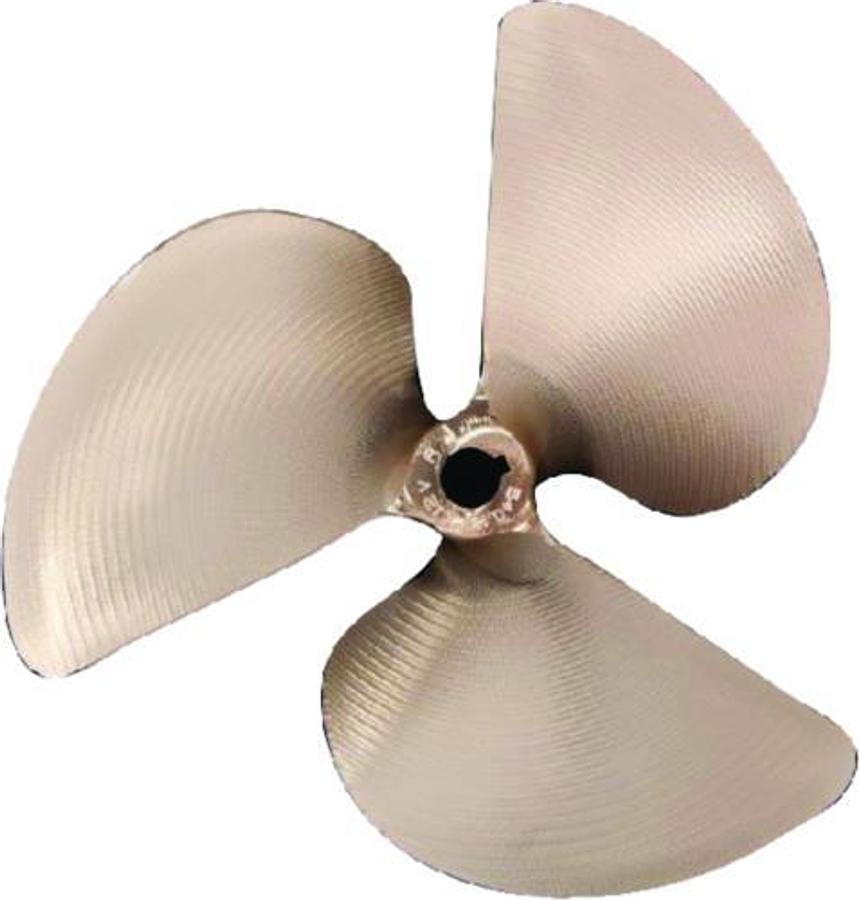3-Blade Inboard Propeller - 13in. x 12 - 1-1/8in. Bore - LH Rotation - LH Rotation