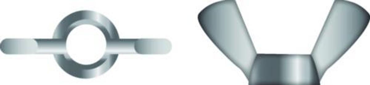 5/16-18 Wing Nut Ss 50/Bg