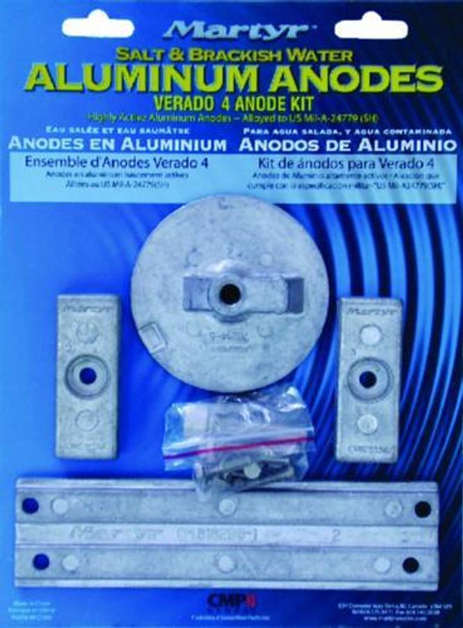 Mercury Verado 4-Cylinder Anode Kit - Magnesium