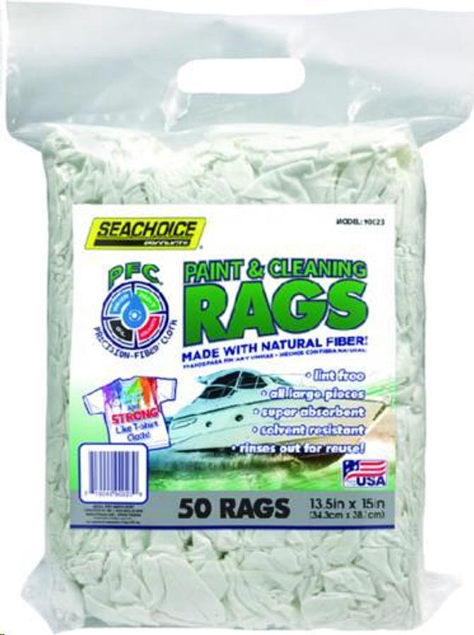 Lint-Free Paint & Cleaning Rags - 50 Cloths Bag