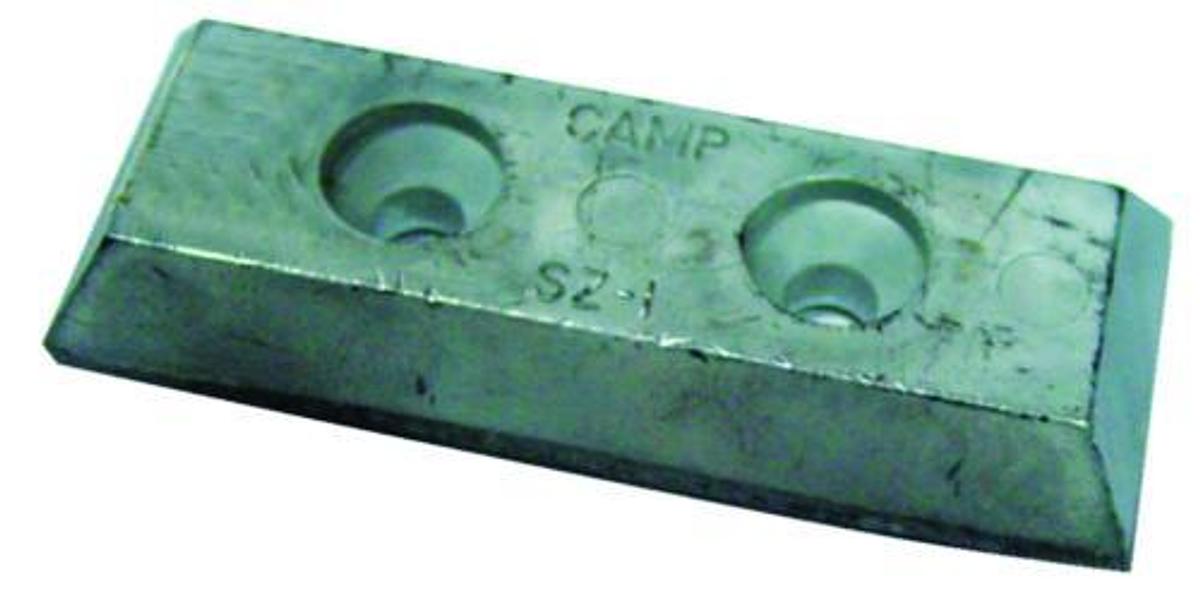 Sea Strainer Anode - Zinc - Size: 3-7/8in.L x 1-1/2in.W