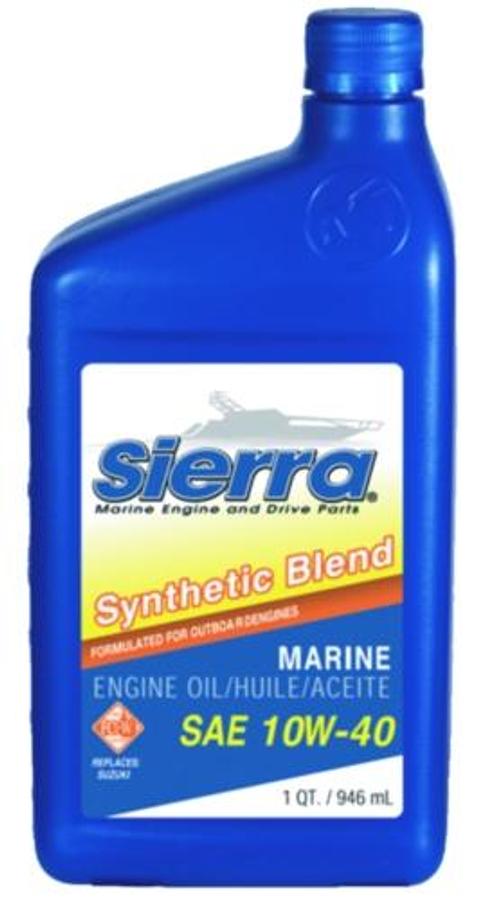 4-Cycle Outboard Synthetic Blend Oil - 10W40 FCW - Qt.