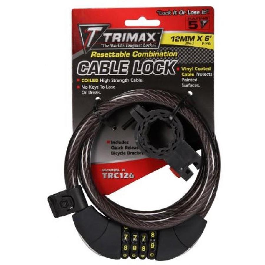 Medium Security Quadra-Braid Cable Lock with Quick Release Bracket