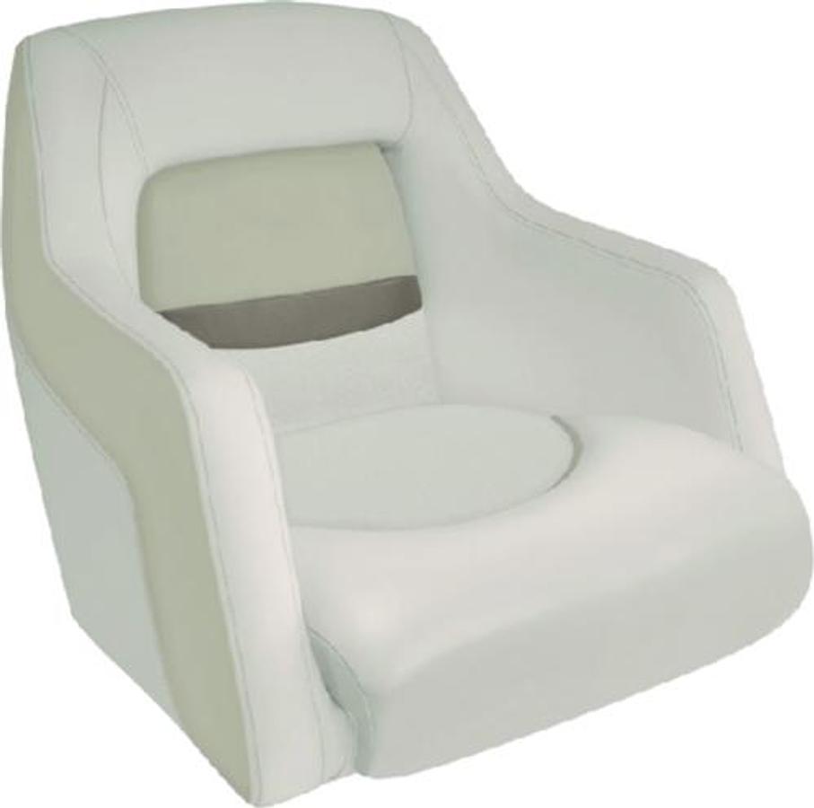 Premier Pontoon Traditional Style Bucket Seat - Stone/Mocha Java/Khaki