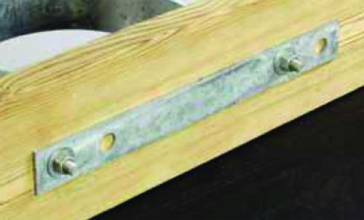 Backing Plate/Hurricane Strap - 4in. x 18in. x 7ga. - Standard Grade